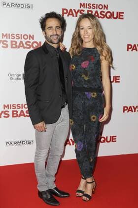 Florent Peyre et Elodie Fontan CELEBRITES : Avant Premiere Mission Pays Basque - Paris - 04 07 2017 GwendolineLeGoff Panoramic 