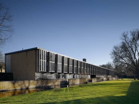 Architektur von Arne Jacobsen St Catherine s College, Oxford University (St. Catz)., Architects: Architects: Arne Jacobsen, original design, Hodder Associates, refurbishement and additions United Kingdom  Copyright: xDanielxHopkinsonx 12465-150-1
