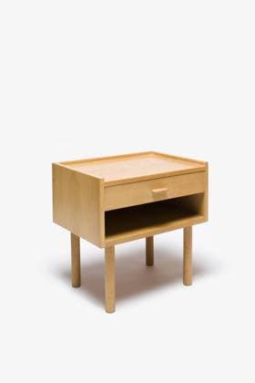 RY-430 Bedside Table, Danish, manufactured by Ry Mobler. Designer: Hans J Wegner  Copyright: xGxJacksonx 12528-2290-1