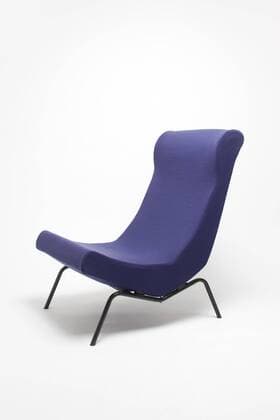 Designklassiker von Michael Thonet Lounger chair, French, 1949, designed for Thonet. Designer: Pierre Paulin  Copyright: xGxJacksonx 12528-580-1