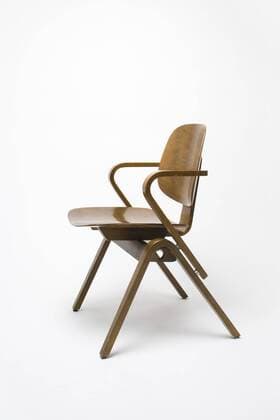 Designklassiker von Michael Thonet Armchair, USA, 1940s, designed for Thonet. Designer: Joe Atkinson  Copyright: xGxJacksonx 12528-610-1