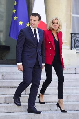 Bilder des Tages Emmanuel Macron - president de la Republique Brigitte Macron NEWS : Lancement du Plan Autisme a l Elysee - 06 07 2017 JBAutissier Panoramic