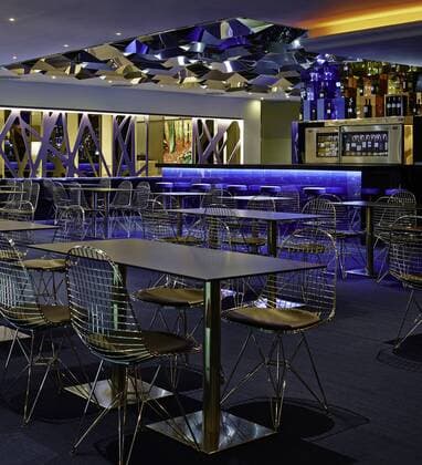 Casino Barcelona, the interior, shiny surfaces, light reflections. Tables and chairs. Spain  Copyright: xEugenixPonsx 15536-60-1