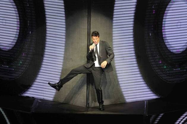 July 8, 2017 - Mexico - EUM20170708ESP05.JPG.CIUDAD DE MEXICO Music Musica-Ricky Martin.- El cantante puertorriqueno Ricky Martin se presenta en el Auditorio Nacional como parte de su gira One World Tour, el 7 de julio de 2017. Foto: Agencia EL UNIVERSAL Carlos Mejia EVZ Mexico  - ZUMAu78_ 20170708_zaf_u78_015 Copyright: xCarlosxMejia ElxUniversalx