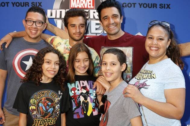 July 8, 2017 - Los Angeles, CA, USA - LOS ANGELES - JUL 8: Gilles Marini, son, daughter, guests at the Marvel Universe Live Red Carpet at the Staples Center on July 8, 2017 in Los Angeles, CA Los Angeles USA - ZUMAb170 20170708_zap_b170_004 Copyright: xKayxBlakex