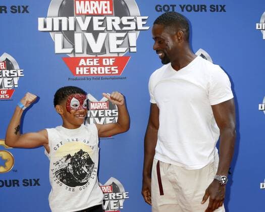 July 8, 2017 - Los Angeles, CA, USA - LOS ANGELES - JUL 8: Lonnie Chavis, Sterling K Brown_ at the Marvel Universe Live Red Carpet at the Staples Center on July 8, 2017 in Los Angeles, CA Los Angeles USA - ZUMAb170 20170708_zap_b170_026 Copyright: xKayxBlakex