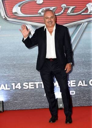 Foto IPP Gioia Botteghi Roma 12 07 2017 presentazione del film di animazione Cars 3 nella foto il giornalista sportivo Gianfranco Mazzoni doppiatore della versione italiana  0