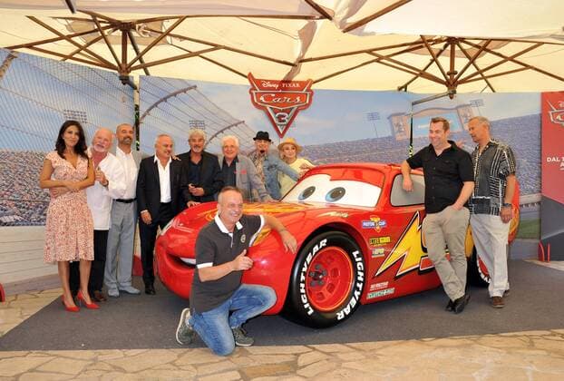 Roma, Photocall Cars 3 . Pictured : Kevin Reher; Brian Fee; Sabrina Ferilli, La Pina, J-Ax, Pino Insegno, Marco Della Noce, Marco Messeri, Gianfranco Mazzoni, Ugo Pagliai, Ivan Capelli  Copyright: xLennyx xIPAx xPoolxRoma2x
