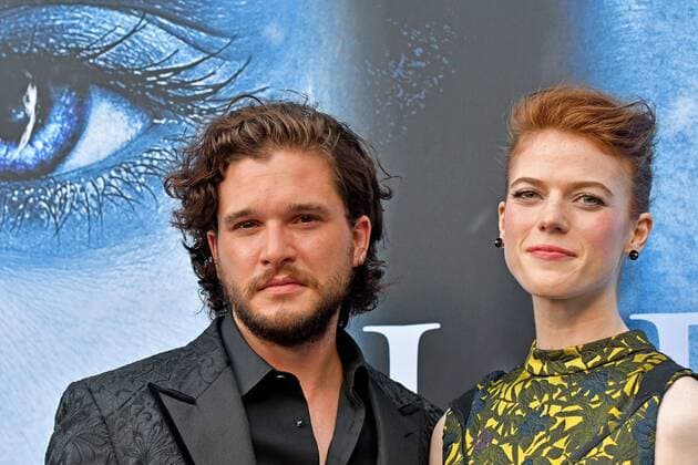 July 12, 2017 - Los Angeles, California, U.S - Kit Harington, Rose Leslie arrives at the Premiere Of HBO s Game Of Thrones Season 7 at Walt Disney Concert Hall on July 12, 2017 in Los Angeles, California. Los Angeles U.S. - ZUMAg199 20170712_zap_g199_091 Copyright: xMichaelxGouldingx