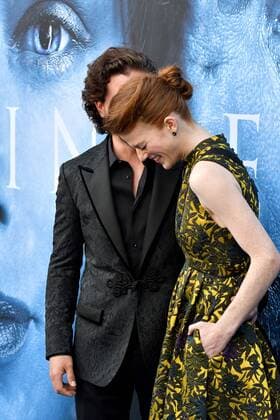 July 12, 2017 - Los Angeles, California, U.S - Kit Harington, Rose Leslie arrives at the Premiere Of HBO s Game Of Thrones Season 7 at Walt Disney Concert Hall on July 12, 2017 in Los Angeles, California. Los Angeles U.S. - ZUMAg199 20170712_zap_g199_038 Copyright: xMichaelxGouldingx