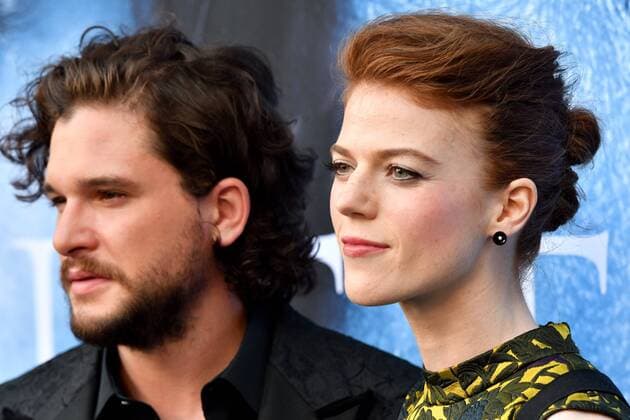 July 12, 2017 - Los Angeles, California, U.S - Kit Harington, Rose Leslie arrives at the Premiere Of HBO s Game Of Thrones Season 7 at Walt Disney Concert Hall on July 12, 2017 in Los Angeles, California. Los Angeles U.S. - ZUMAg199 20170712_zap_g199_037 Copyright: xMichaelxGouldingx