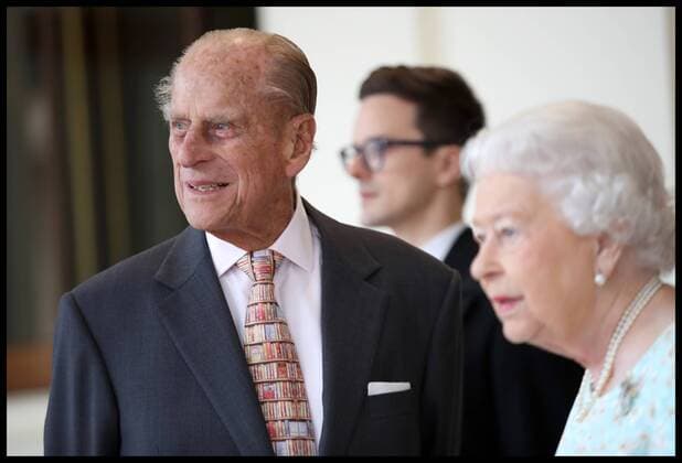 . 14 07 2017. London, United Kingdom. State Visit Of The King And Queen Of Spain - Day 3. Queen Elizabeth II and Prince Philip, Duke of Edinburgh are seen during a State visit by the King and Queen of Spain on July 14, 2017 in London, England. This is the first state visit by the current King Felipe and Queen Letizia, the last being in 1986 with King Juan Carlos and Queen Sofia.  xi-Imagesx xPoolx IIM-15573-0001