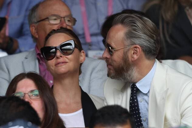 Bilder des Tages . 14 07 2017. London, United Kingdom. Stella McCartney and partner in the crowd on Men s Semi-final day at the Wimbledon Tennis Championships in London.  xStephenxLockx xi-Imagesx IIM-15569-0040
