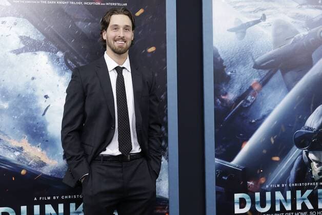 Keith Kinkaid arrives on the red carpet at the DUNKIRK New York Premiere on July 18, 2017 in New York City.  NYP20170718103 JOHNxANGELILLO