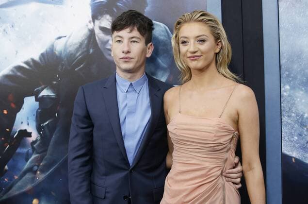 Barry Keoghan and Shona Guerin arrive on the red carpet at the DUNKIRK New York Premiere on July 18, 2017 in New York City.  NYP20170718116 JOHNxANGELILLO