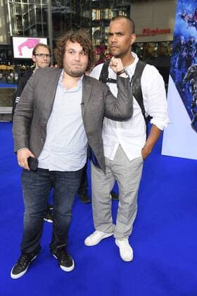Robert Hofmann, Patrice Bouedibela bei der Deutschlandpremiere des Kinofilms Valerian - Die Stadt der tausend Planeten im CineStar Sony Center am Potsdamer Platz in Berlin am 19.07.2017