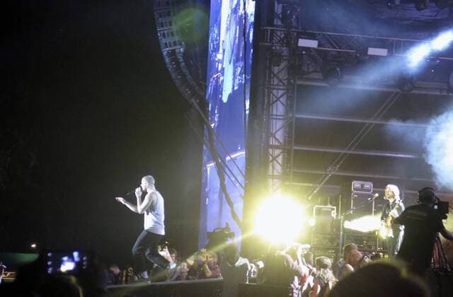 US band Imagine Dragons performs during the concert of the opening day of the Festival Colors of Ostrava , offered in Ostrava, Czech Republic, 19 July 2017. COLOURS OF OSTRAVA FESTIVAL IN CZECH REPUBLIC !ACHTUNG: NUR REDAKTIONELLE NUTZUNG!  Copyright: xEstherxMartínx GRA431 20170720-636361167519167252