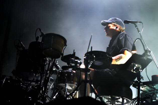 Drummer Thom Green of the British music band Alt-J performs during the first day of the Colours of Ostrava music festival in Ostrava, Czech Republic, on July 19, 2017. (CTKxPhoto JaroslavxOzana) CTKPhotoP201707191004101  jao 12