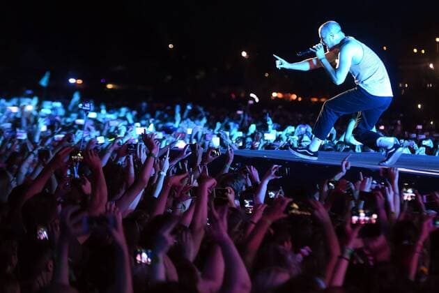 Singer Dan Reynolds of the US music band Imagine Dragons performs during the first day of the Colours of Ostrava music festival in Ostrava, Czech Republic, on July 19, 2017. (CTKxPhoto JaroslavxOzana) CTKPhotoP201707200199401  jao 15