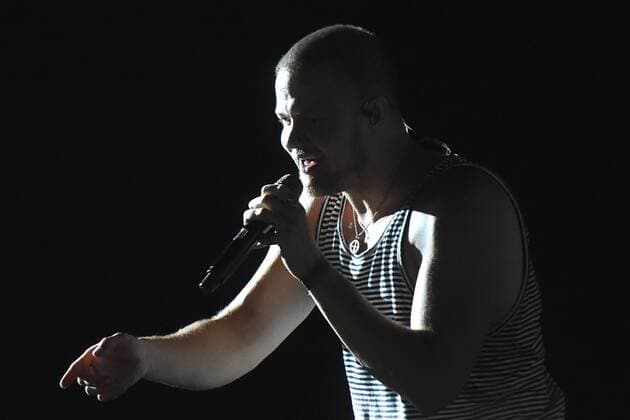 Singer Dan Reynolds of the US music band Imagine Dragons performs during the first day of the Colours of Ostrava music festival in Ostrava, Czech Republic, on July 19, 2017. (CTKxPhoto JaroslavxOzana) CTKPhotoP201707200200601  jao 23