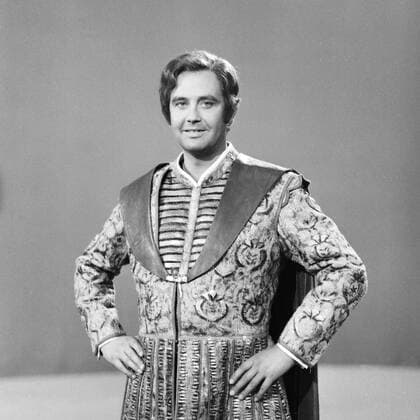 Der deutsche Opernsänger Rene Kollo in Die Meistersinger von Nürnberg , Deutschland 1970er Jahre. German opera singer Rene Kollo, Germany 1970s. UnitedArchives00022670