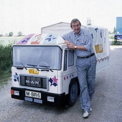 Vier gegen Willi, Samstagabendshow mit Mike Krüger und ungewöhnlichen Autos, Deutschland 1986 - 1989 UnitedArchives00023791