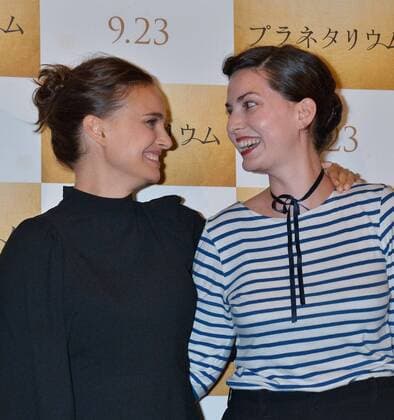 Actress Natalie Portman (L) and director Rebecca Zlotowski attend the Japan Premiere for the film Planetarium in Tokyo, Japan on July 20, 2017. This film will open on September 23 in Japan.  TKP2017072016 KEIZOxMORI
