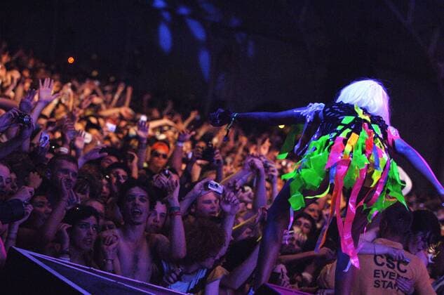 M.I.A. performing at the 2008 Coachella festival in Indio. USA - 2008 - Coachella festival in Indio  Copyright: xJaredxMilgrimx