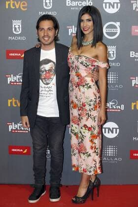 Ecuadoran actor, writer and director Victor Arauz and TV host Pamela Zambrano pose as they arrive at the presentation of the Platino Awards at the Callao Cinema in Madrid, Spain, 20 July 2017. The Magic Box will be the venue for the fourth edition of the Ibero American Cinema Platino Awards next 22 July. PLATINO AWARDS PRESENTATION PARTY IN MADRID !ACHTUNG: NUR REDAKTIONELLE NUTZUNG!  Copyright: xKikoxHuescax MAD033 20170721-636361978812853383