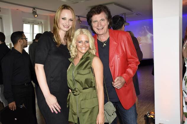 Pia Malo, Julia Lindholm und Olaf der Flipper beim 5jährigen Jubiläum des Musiklabels Telamo in der Orange Bar. München, 20.07.2017 Foto:xP.xSchönbergerx xFuturexImage