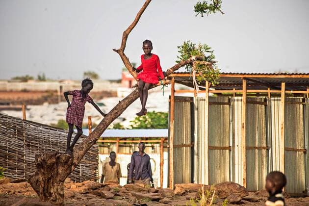 - Protection of Civilians site in Juba, South Sudan - 02 04 2017 - South Sudan Juba - Many children around the camp are not going to school. I have not been outside the camp since I arrived here in 2013. We don t have enough food and we want our children to be in school. I don t know what is going on in Juba. I don t know how long my family will stay here , says another resident.  NataliaxJidovanux xLexPictorium LePictorium_0162068