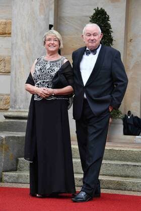 Günther Beckstein und seine Ehefrau Marga bei der Eroeffnung der Bayreuther Festspiele am 25.07.2017 im Festspielhaus in Bayreuth Bayreuther Wagner Festspiele, 2017 