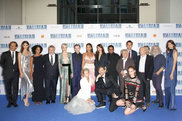 Valerian Premiere in Paris 219623 Patrice Falour Starface 2017-07-25 Paris France Premiere du film Valerian . Fenty, Robyn Rihanna ( Rihanna ); Delevingne, Cara  Copyright: xPatricexFalourx STAR_219623_009