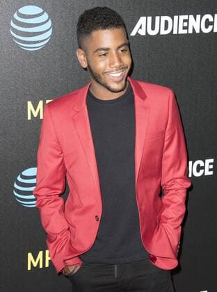July 25, 2017 - Beverly Hills, California, U.S - Jharrel Jerome The cast of AT&T AUDIENCE Networks Ã’Mr. MercedesO, adapted from the original novel by Stephen King, walked the red carpet before viewing this year s screening at the Beverly Hilton Garden. The dramatic series follows a serial killer as he taunts a retired police detective leading the ex-cop to undertake a private investigation before the killer can strike again. The dramatic suspense thriller is set to premiere on the Audience Network on August 9, 2017. Beverly Hills U.S. - ZUMAb102 20170725_zaf_b102_081 Copyright: xDavidxBrox