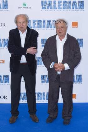 Jean Claude Mezieres - Pierre Christin CELEBRITES : Avant premiere du film VALERIAN - Saint Denis - 25 07 2017 StephenCaillet Panoramic 