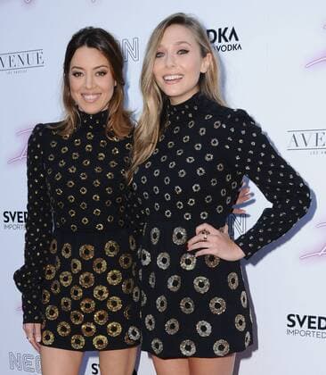 July 27, 2017 - Hollywood, CA, U.S. - 27 July 2017 - Hollywood, California - Aubrey Plaza, Elizabeth Olsen. Ingrid Goes West LA Premiere presented by SVEDKA held at ArcLight Hollywood in Hollywood. Photo Credit: AdMedia Hollywood U.S. - ZUMAa123 20170727_zaa_a123_003 Copyright: xBirdiexThompsonx