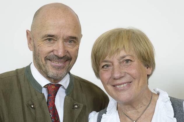 Christian Neureuther und Rosi Mittermaier - Verleihung des Initiativpreis Werterhalt und Weitergabe der Proxxima e.V. an Rosi Mittermaier im Max-Joseph-Saal der Residenz, München am 28.07.2017