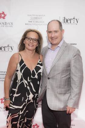 August 2, 2017 - Toronto, Ontario, Canada - Music Under the City Stars, presented by CanadaÃ¢â‚¬â ¢s Walk of Fame, Walter and Maria Schneider, Jeffrey Latimer Entertainment and Liberty Entertainment Group, gathered some of CanadaÃ¢â‚¬â ¢s most talented singer-songwriters and music icons alongside TorontoÃ¢â‚¬â ¢s philanthropic community for an evening of fundraising and performances at the majestic castle in the city, Casa Loma. IN PICTURE: DAN MCGRATH and KERRY MCGRATH Toronto Canada - ZUMAm154 20170802_zap_m154_001 Copyright: xAngelxMarchinix