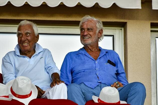 Jean Paul Belmondo - Charles Gerard FOOTBALL : AS Monaco vs Toulouse FC - Ligue 1 - Monaco - 04 08 2017 NorbertScanella Panoramic 