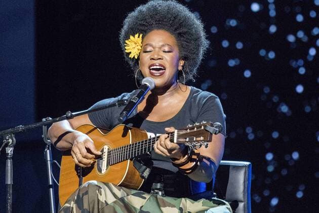 August 6, 2017 - New Jersey, U.S - INDIA ARIE, performing at the 2017 Black Girls Rock awards show. Black Girls Rock 2017 was held at the New Jersey Performing Arts Center in Newark New Jersey. U.S. - ZUMArf1_ 20170806_zaf_rf1_192 Copyright: xRickyxFitchettx