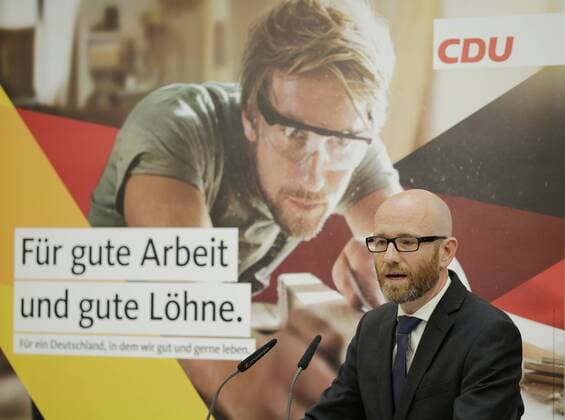 Themen der Woche Bilder des Tages Deutschland, Berlin, Konrad-Adenauer-Haus, Pressekonferenz mit dem Generalsekretär der CDU Deutschland, Dr. Peter Tauber, 07.08.2017