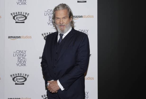 Jeff Bridges arrives on the red carpet at The Only Living Boy In New York New York Premiere at The Museum of Modern Art on August 7, 2017 in New York City.  NYP20170807144 JOHNxANGELILLO