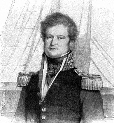 Portrait of Jules Sébastien César Dumont d Urville (1790-1842) a French explorer, naval officer, and rear admiral. Dated 19th Century WorldxHistoryxArchive 917_05_WHA_095_0534
