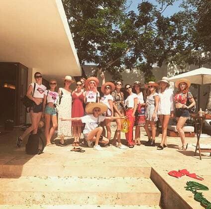 Cara Delevingne s birthday party in the jungle: Model takes group of friends to £5,750 a night retreat in Mexico to celebrate her 25th birthday Poppy Delevingne;Jaime Winstone;Josephine de la Baume;Cara Delevingne;Christabel Reed;Sophia Kerrison;Scarlet Alexander;Jazzy De Lisser;Octavia Calthorpe;Tallulah Bernard;Niamh Watmore Mexico  539141