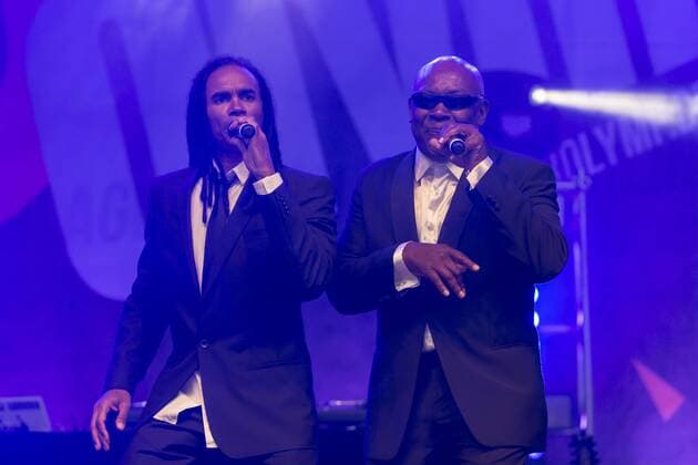 Face Meets Voice A Milli Vanilli Experiece - Der 90er Olymp 2017 im Freizeit- und Erholungsparl Luebars in Berlin am 11.08.2017. Der 90er Olymp 2017