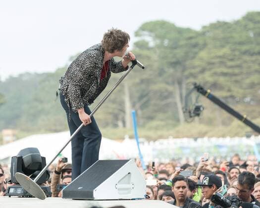 August 12, 2017 - San Francisco, California, U.S - MATT SHULTZ of Cage the Elephant during the Outside Lands Music Festival at Golden Gate Park in San Francisco, California San Francisco U.S. - ZUMAs135 20170812_zap_s135_055 Copyright: xDanielxDeSloverx