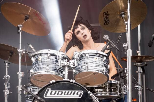 August 12, 2017 - San Francisco, California, U.S - MICHAEL D ADDARIO of The Lemon Twigs during the Outside Lands Music Festival at Golden Gate Park in San Francisco, California San Francisco U.S. - ZUMAs135 20170812_zap_s135_085 Copyright: xDanielxDeSloverx