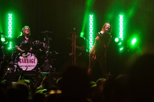 August 14, 2017 - EUM20170814ESP17.JPG.CIUDAD DE MEXICO.- Music Musica-Garbage y Blondie.- 14 de agosto de 2017.- Garbage en la imagen-.y Blondie se presentaron para ofrecer una velada unica para marcar el final de su gira Rage and Rapture Tour, que luego de 27 presentaciones alrededor del mundo, culmino la noche de este lunes en el Palacio de los Deportes de la Ciudad de Mexico. Foto: Agencia EL UNIVERSAL German Espinosa RCC.  - ZUMAu78_ 20170814_zaf_u78_093 Copyright: xGermanxEluniversalx