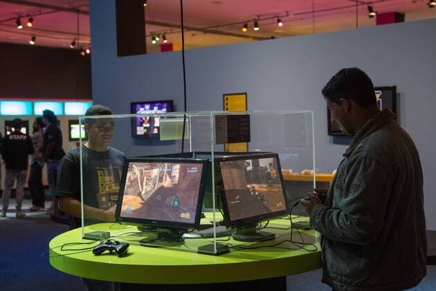 SÃO PAULO, SP - 15.08.2017: EXPOSIÇÃO A ERA DOS GAMES - It happens between the days of August 16 to November 12 the exhibition "The Games Age? At the Biennial Pavilion located in Ibirapuera Park in the city of São Paulo (SP) with mthan 150 ico iconic games with which the public can interact exploring the beginnings of games to the latest technologies. x1372560x  JalesxValquer