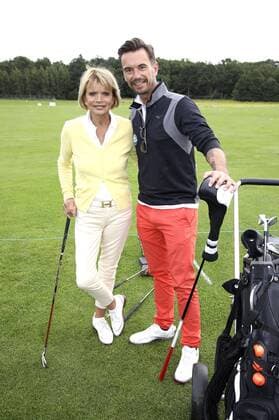 Uschi Glas und Florian Silbereisen beim 10. GRK Golf Charity Masters 2017 in der Golfanlage Golfclub Leipzig im Golfresort Machern. Leipzig, 19.08.2017 Foto:xS.xGabschx xFuturexImage